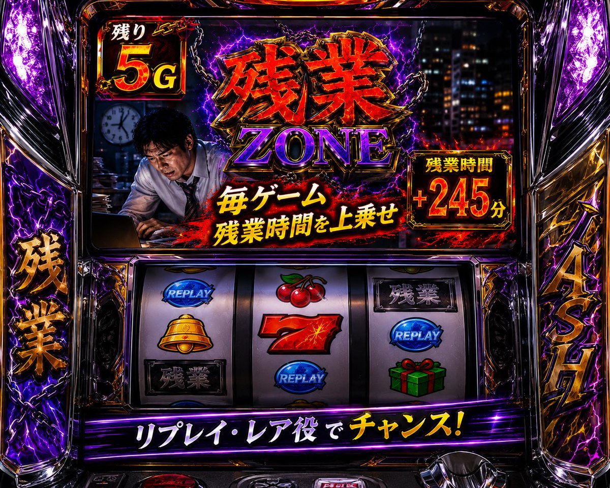 Overtime Zone Pachislot Machine (1/4)