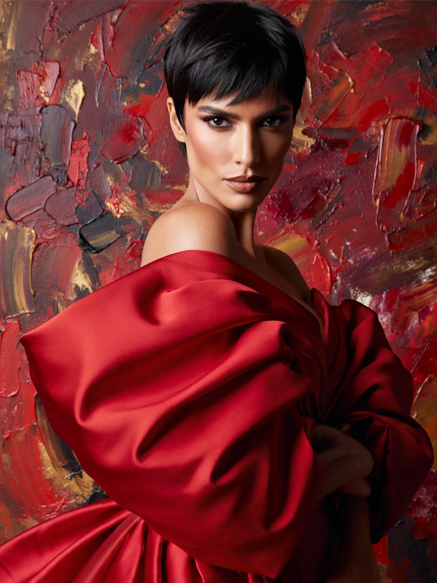 Portrait Couture Rouge Anonyme