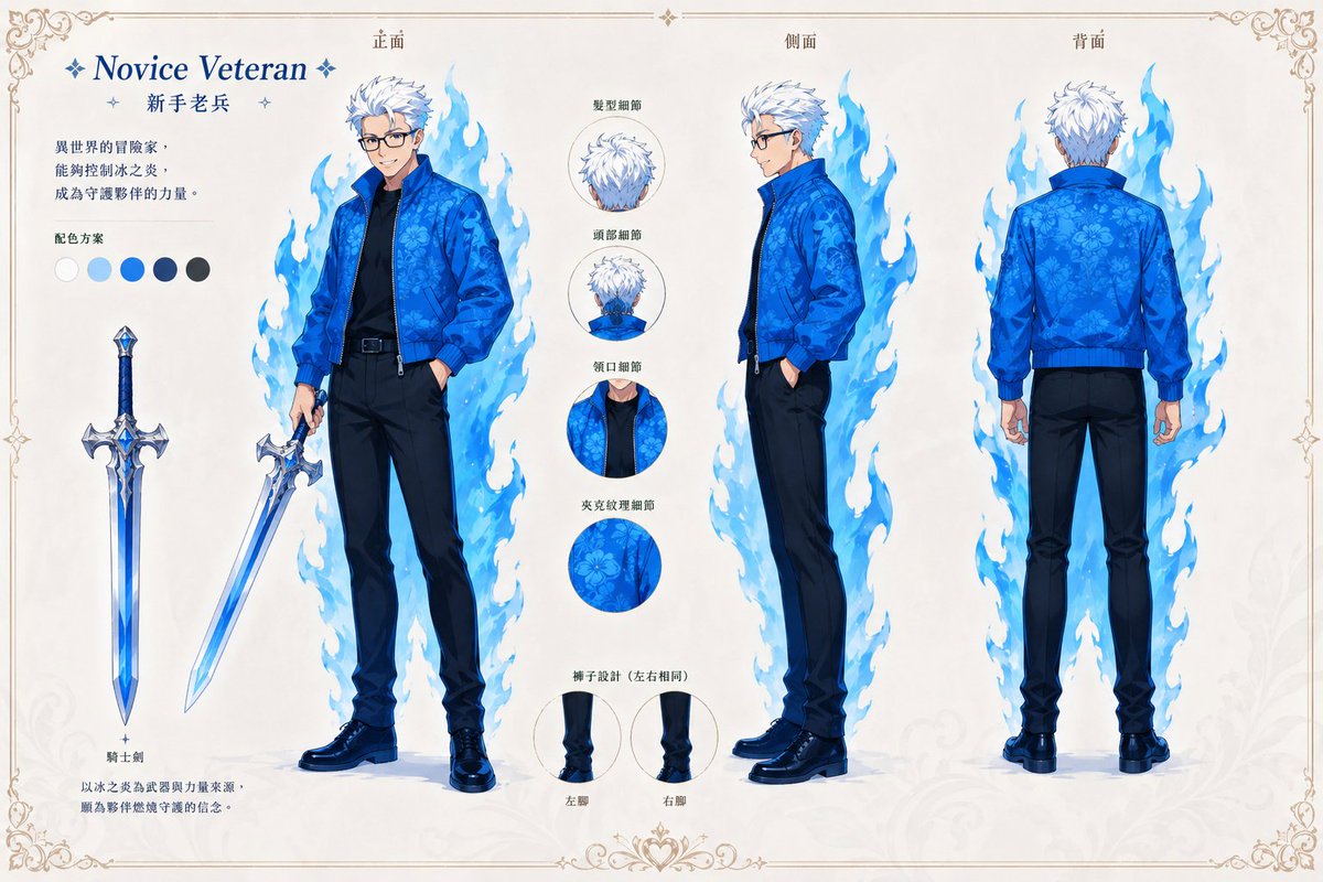 Hoja de personaje de veterano novato
