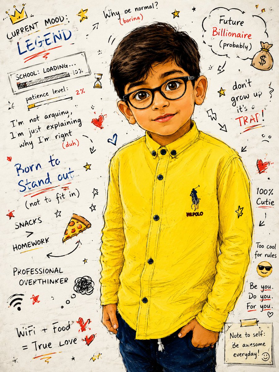 Teenager Skizzenbuch Karikatur-Effekt