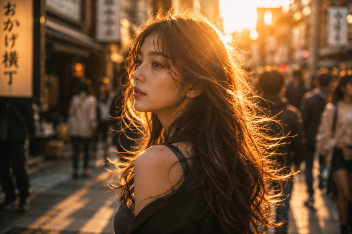 Tokyo Golden Hour Street Snapshot