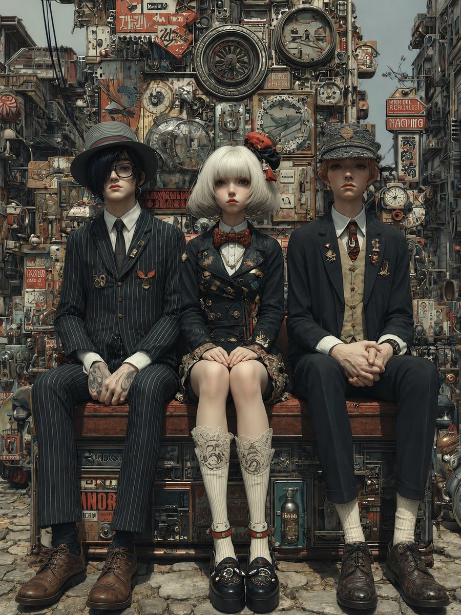 Steampunk Trio Porträt