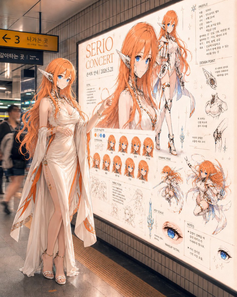 Elf Idol Subway Poster Scene