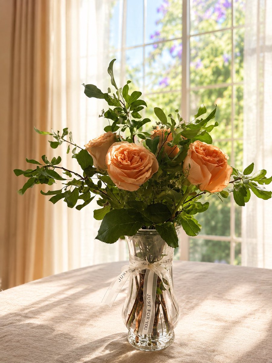 Sunlit Bouquet Photo Retouch