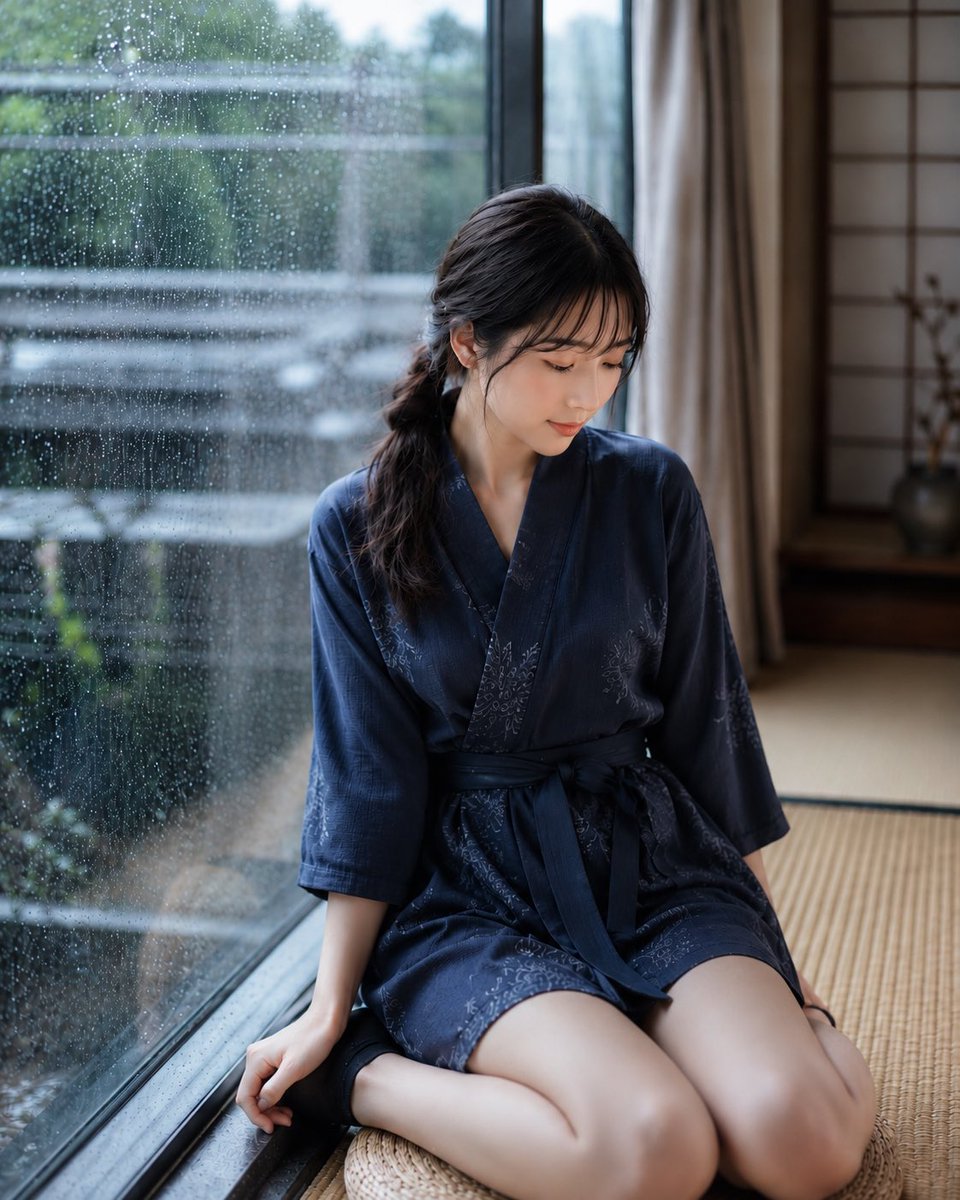 Rainy Day Japanese Inn Portrait (1/2)