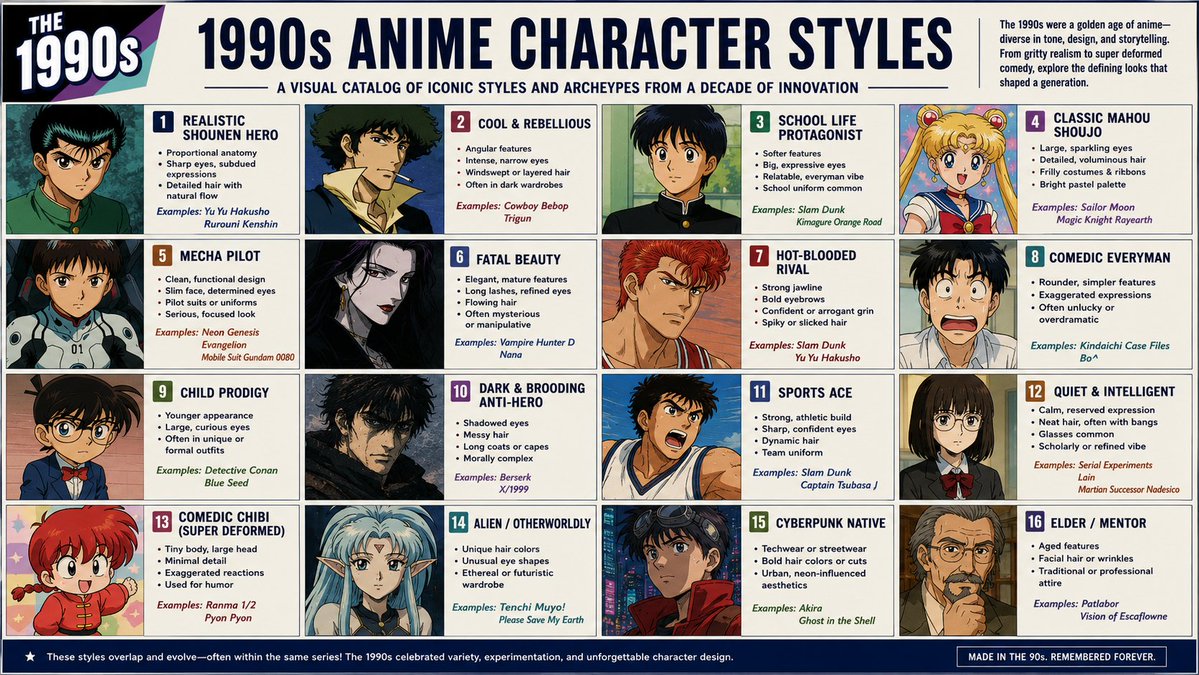 Catalogo Infografica Stile Anime (1/4)
