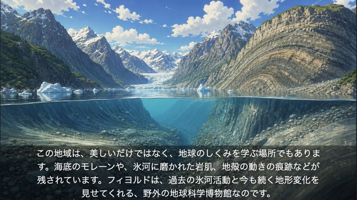 Diapositiva Geologia Fiordo Glaciale Anime