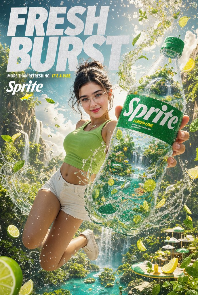 Fresh Burst Sprite Werbeplakat