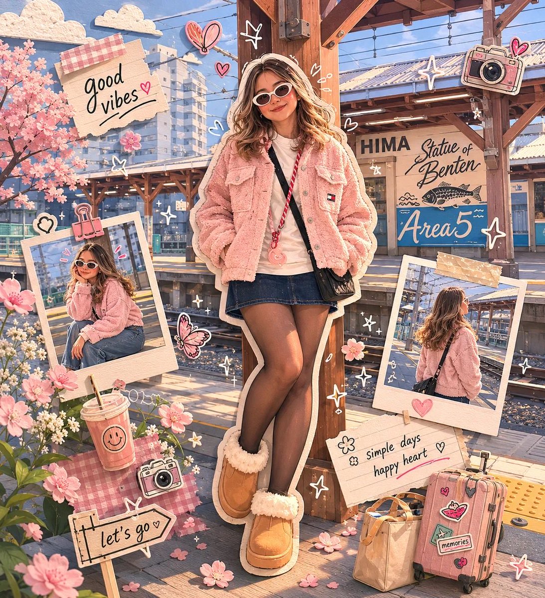 Kawaii Karalama Defteri ve Kağıt Kesim Diorama (1/2)