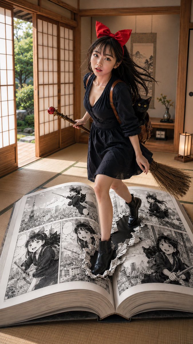 Penyihir di Washitsu Jepang