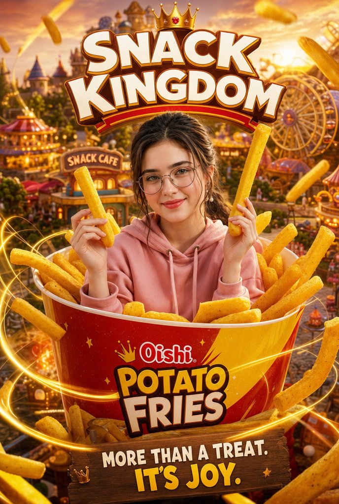 Snack Kingdom Kartoffel-Pommes-Werbung