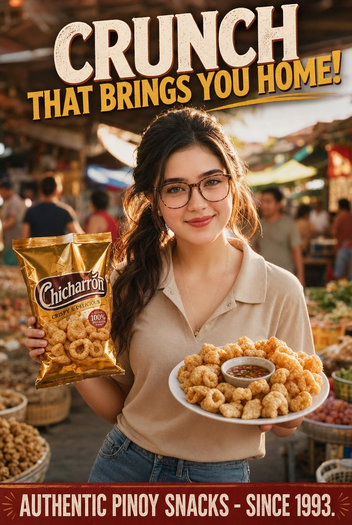 Nostalgische philippinische Chicharrón-Werbung