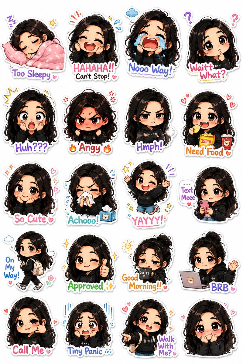 Kawaii Chibi Sticker-Pack Creator (1/2)