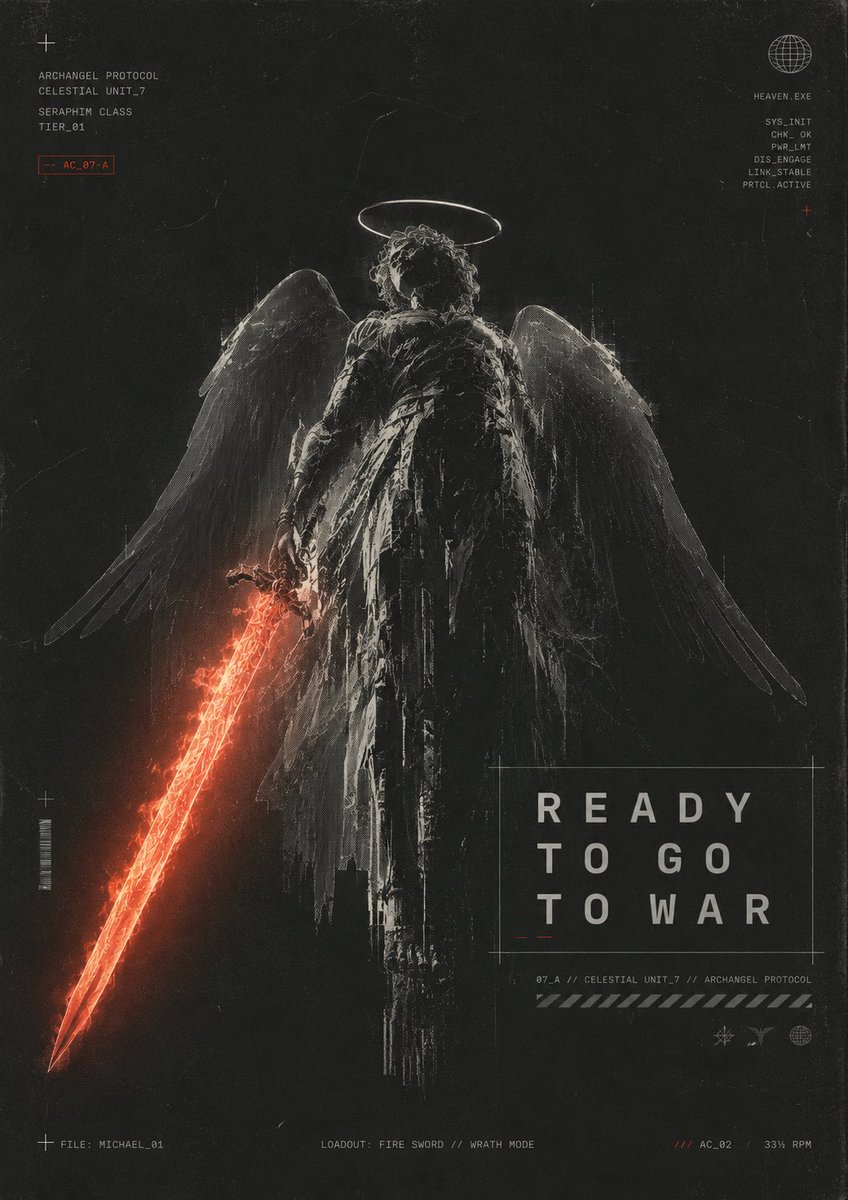 Póster de Guerra de Arcángel Oscuro