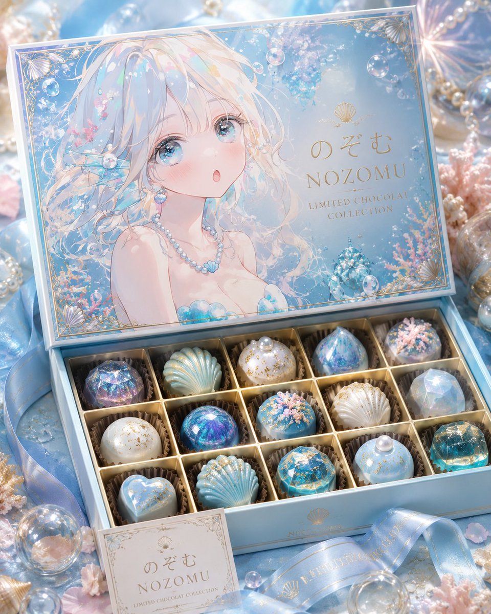 Scatola Cioccolatini Principessa Oceanica di Lusso (1/2)