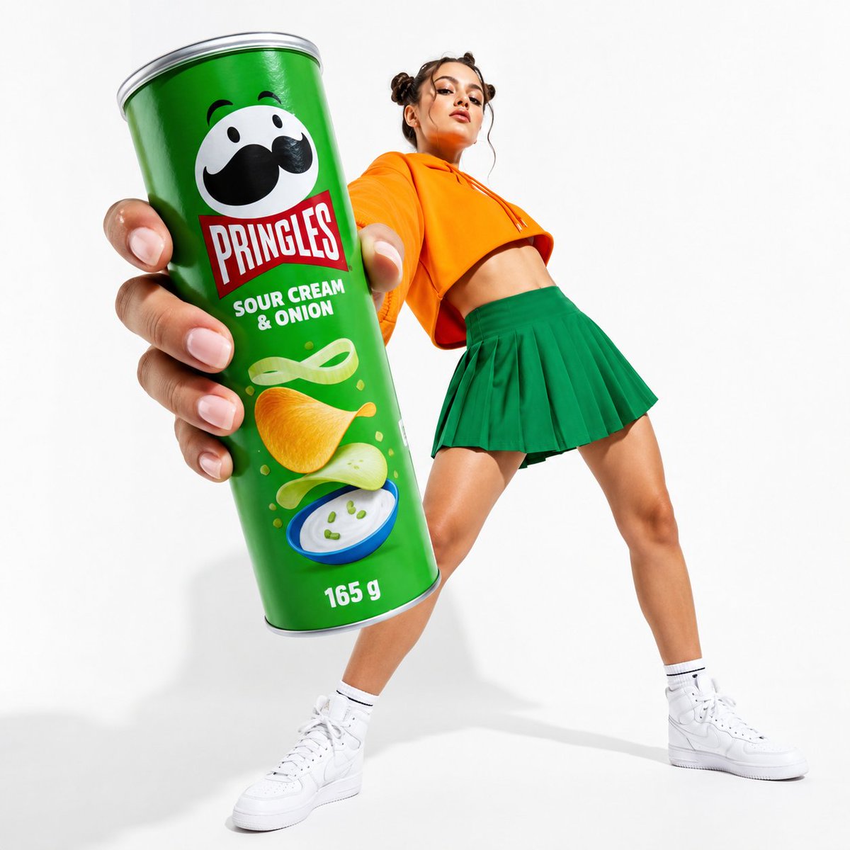 Oversized Pringles Fashion Ad