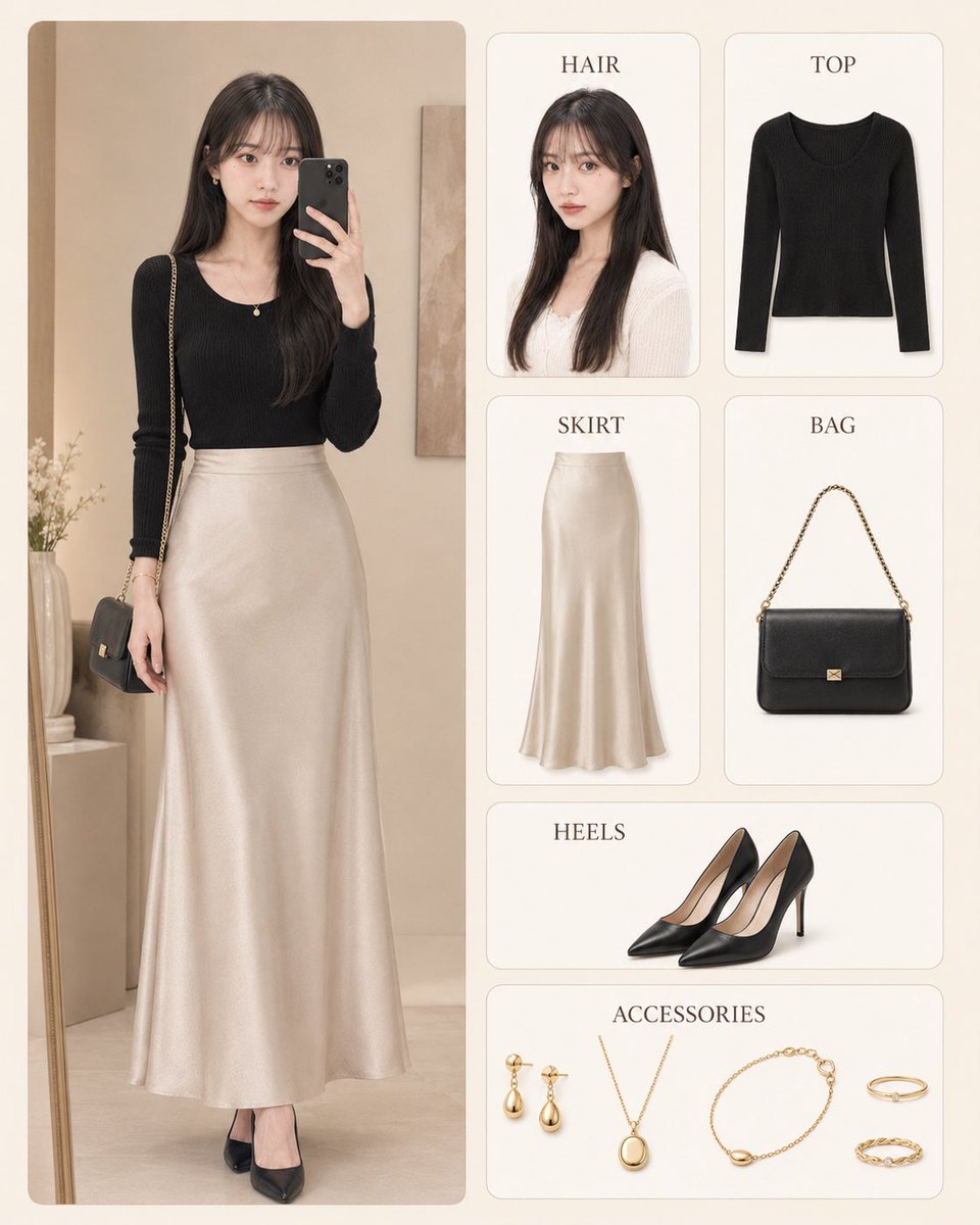 Kore Tarzı Moda Kıyafet İnfografiği (1/4)