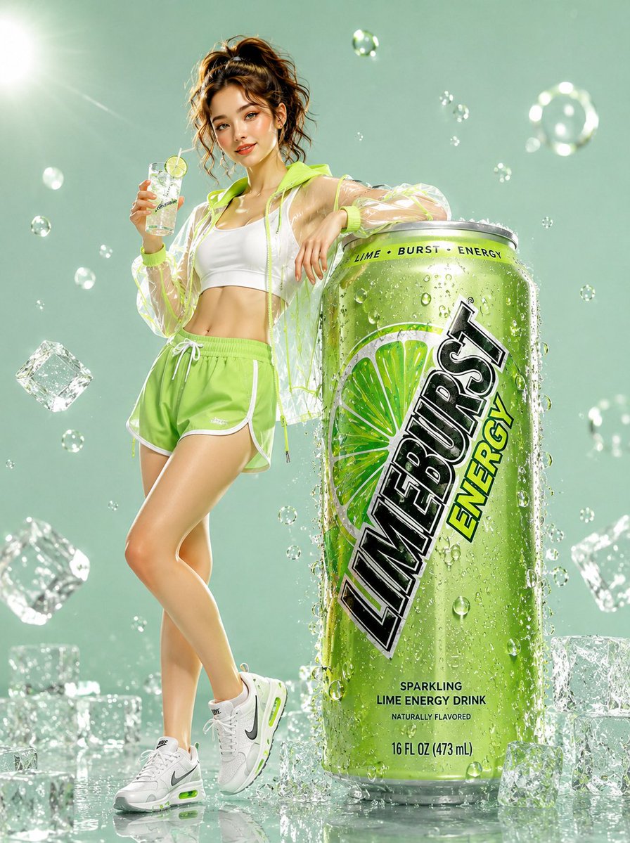 Limeburst Energy Drink Werbekampagne