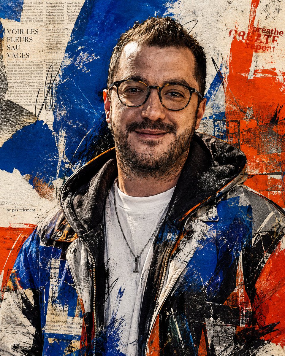 Censored Urban Collage Portrait