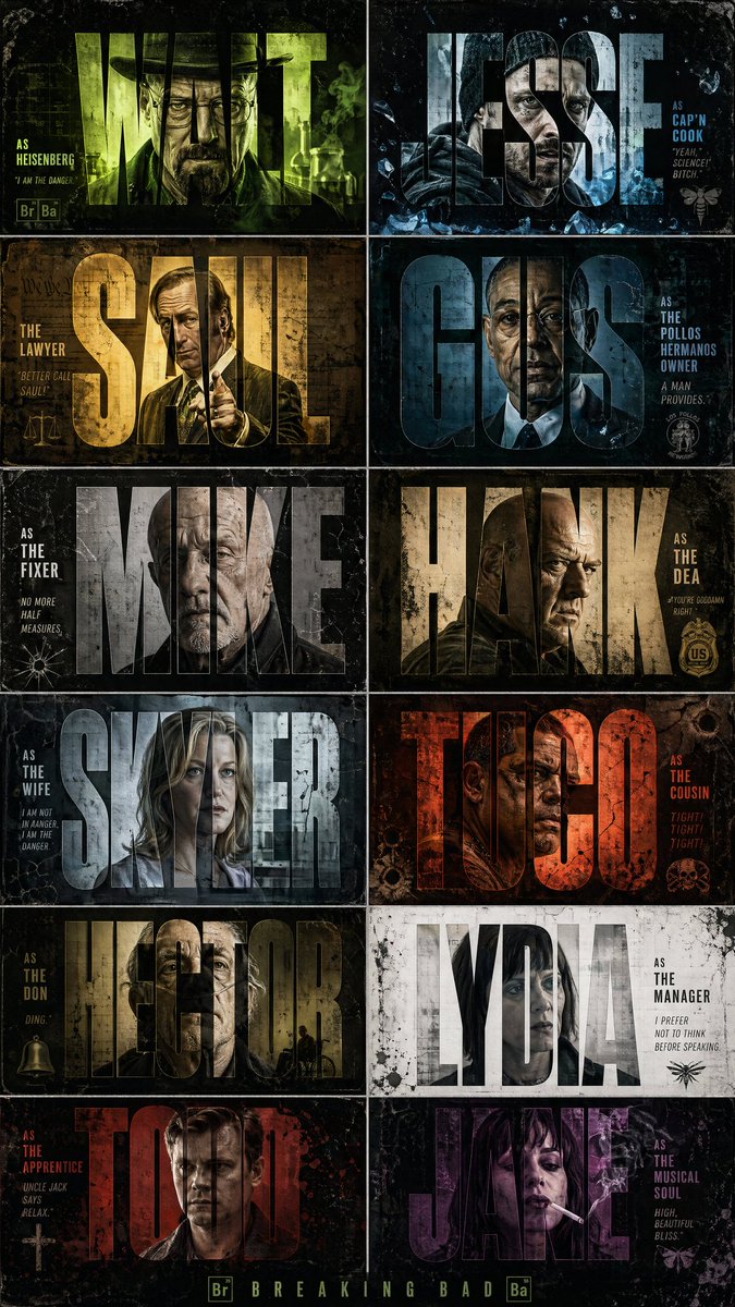 Poster Cinematografico Breaking Bad