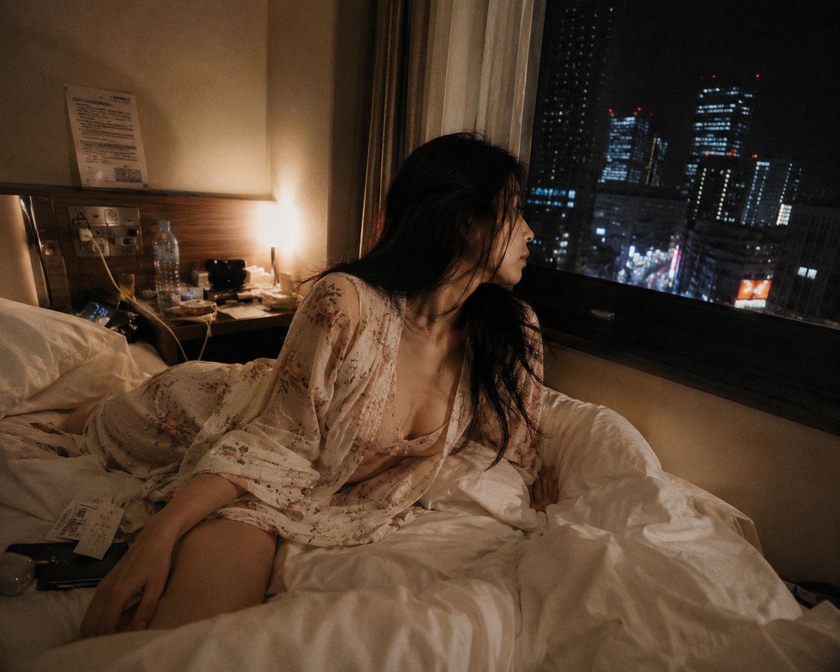 Late Night Tokyo Hotel Scene