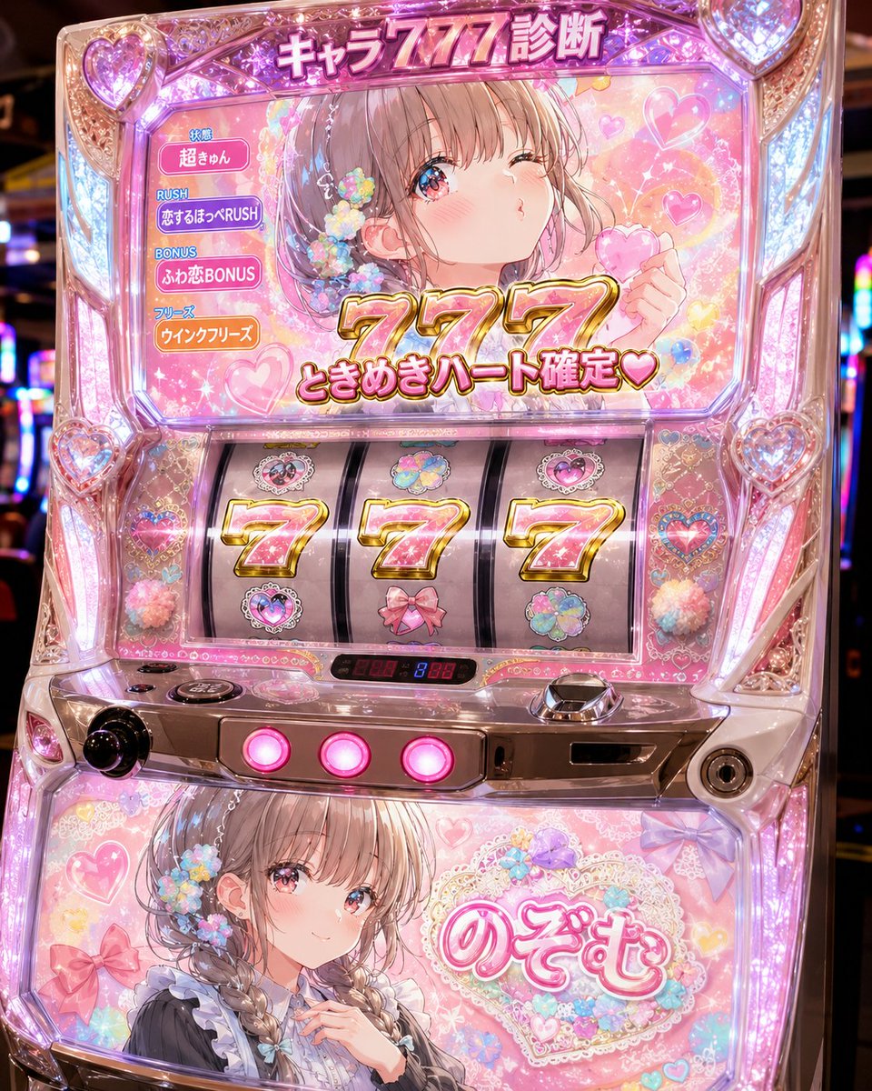Macchina Slot 777 Personaggio Kawaii (1/4)