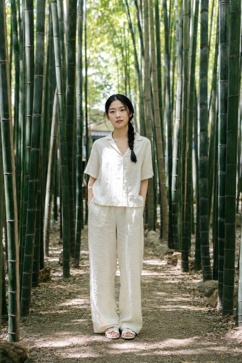 Suzhou Garden Bamboo Path Portrait (1/2)
