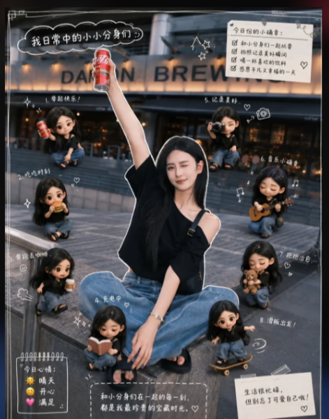 Mini Clone Cafe Selfie Composite