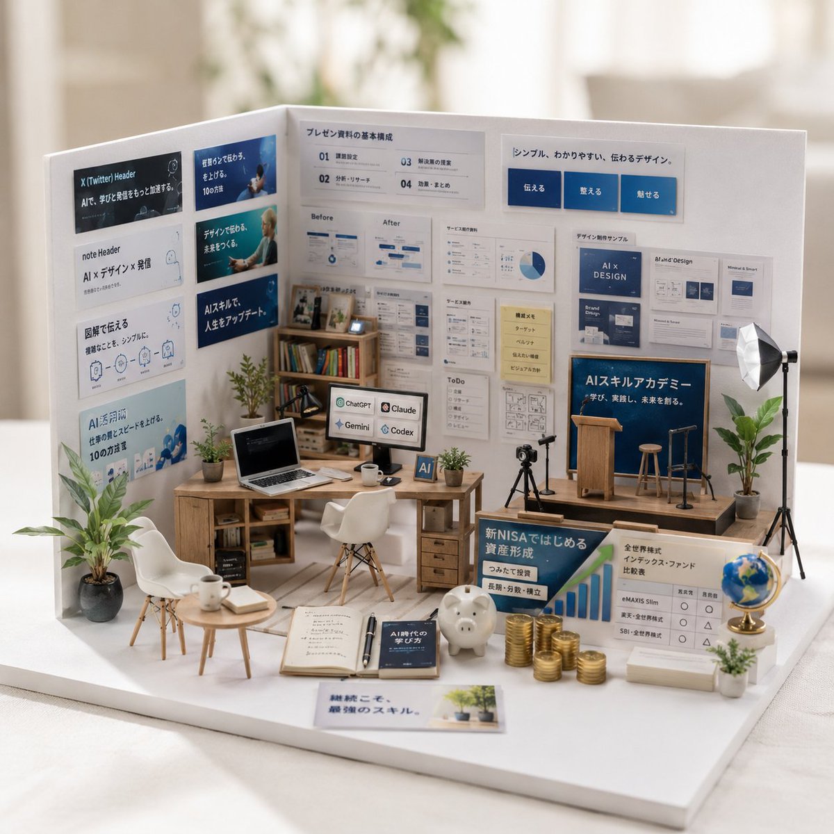 ديوراما صندوق حديقة مصغر (1/2)