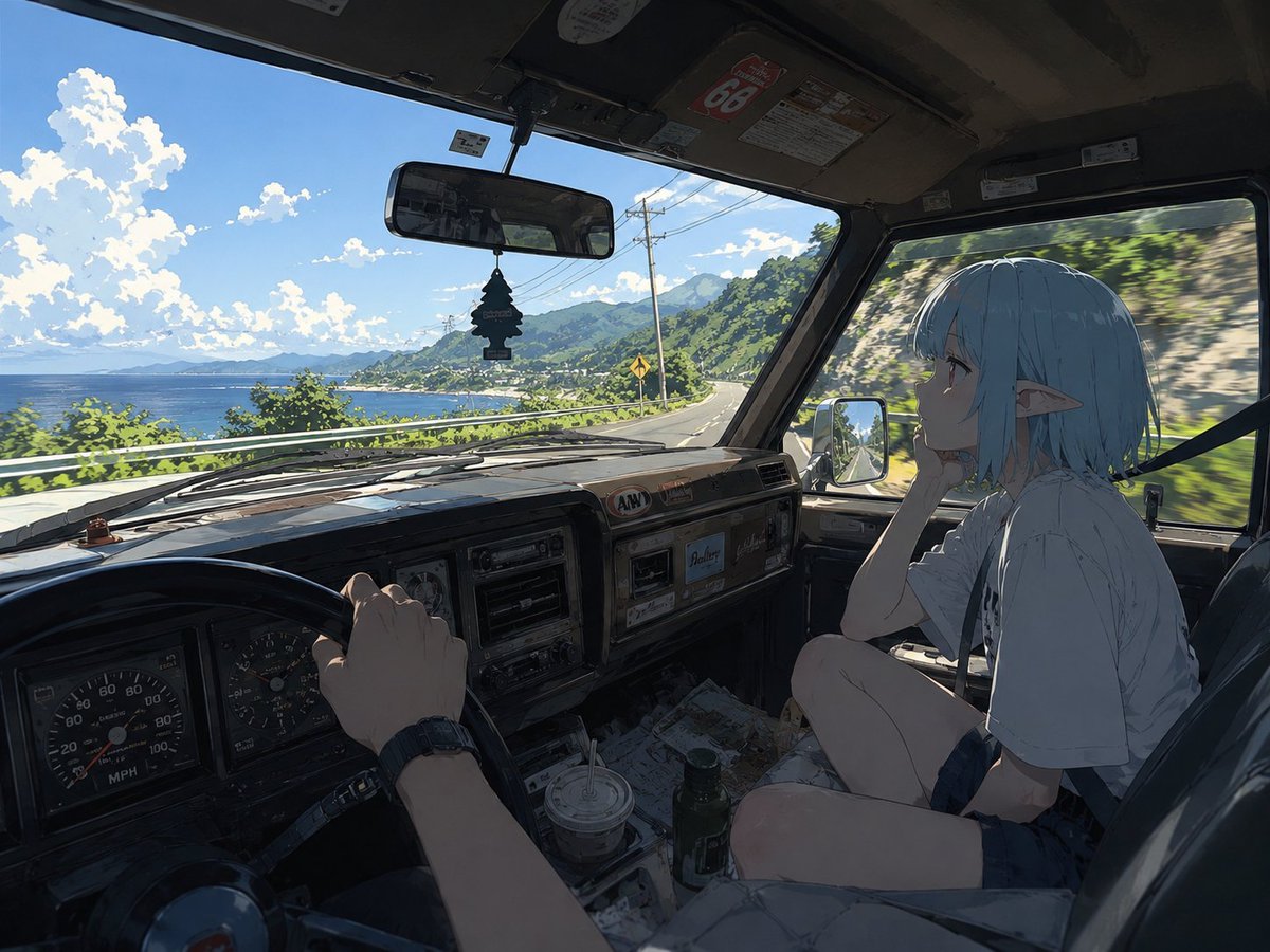 Ragazza Elfa Guidatore Costiero POV