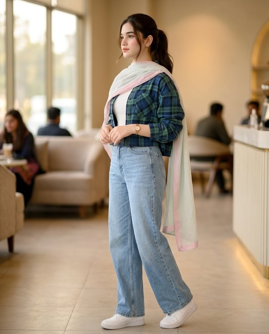 Pakistani Café Fashion Portrait