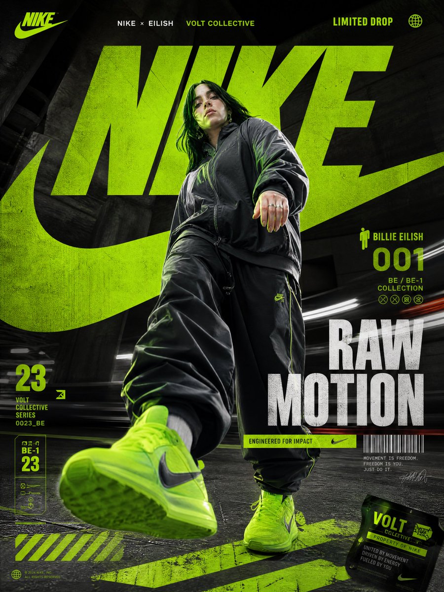 Nike Raw Motion Sokak Giyim Posteri