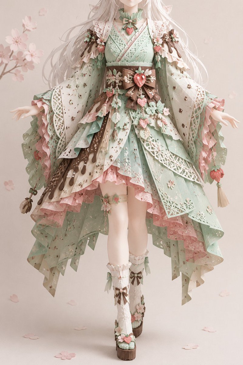 Intricate Kirie Paper-Cut Outfit (1/4)