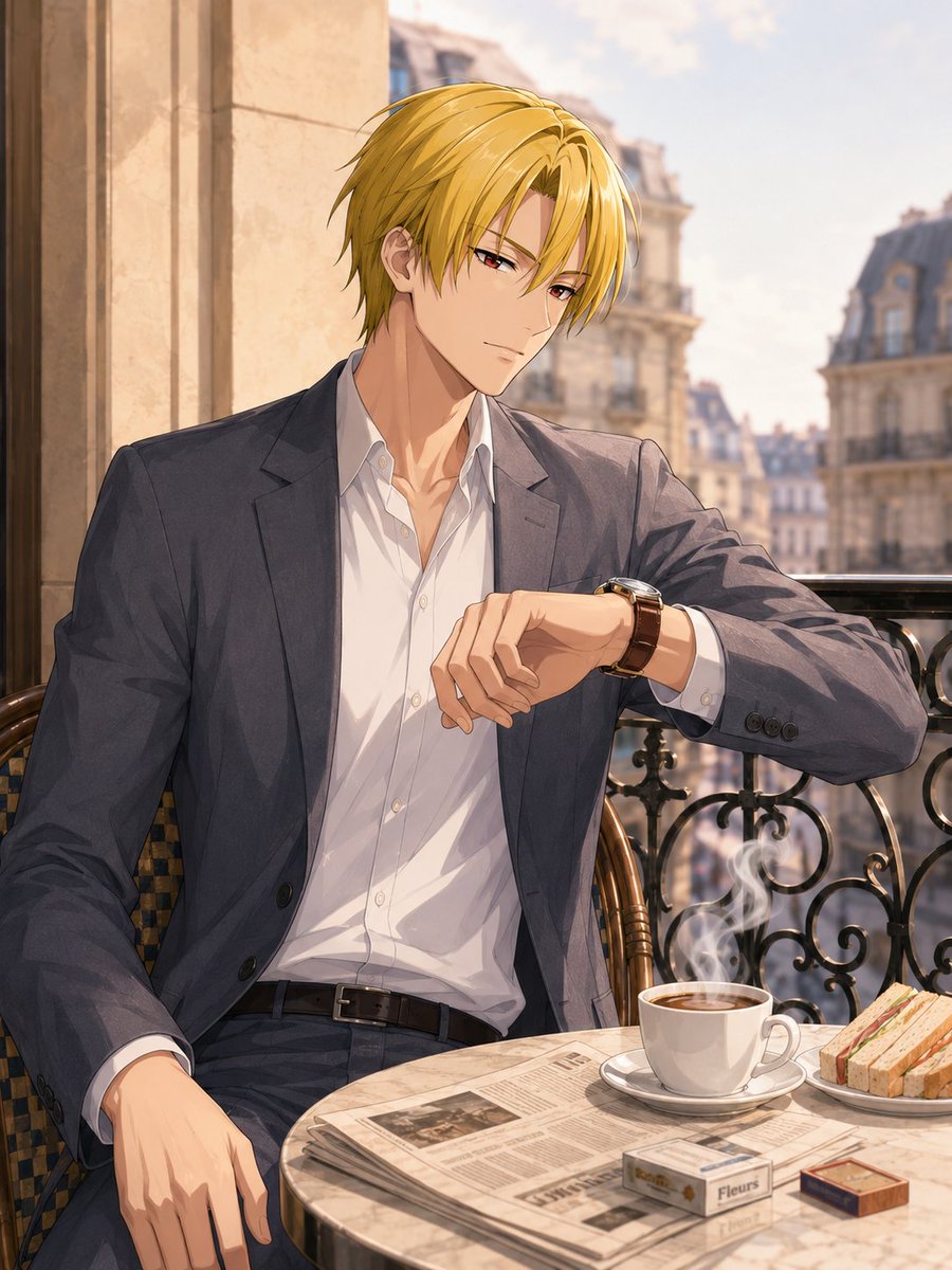 Anime Man at Paris Café (1/2)