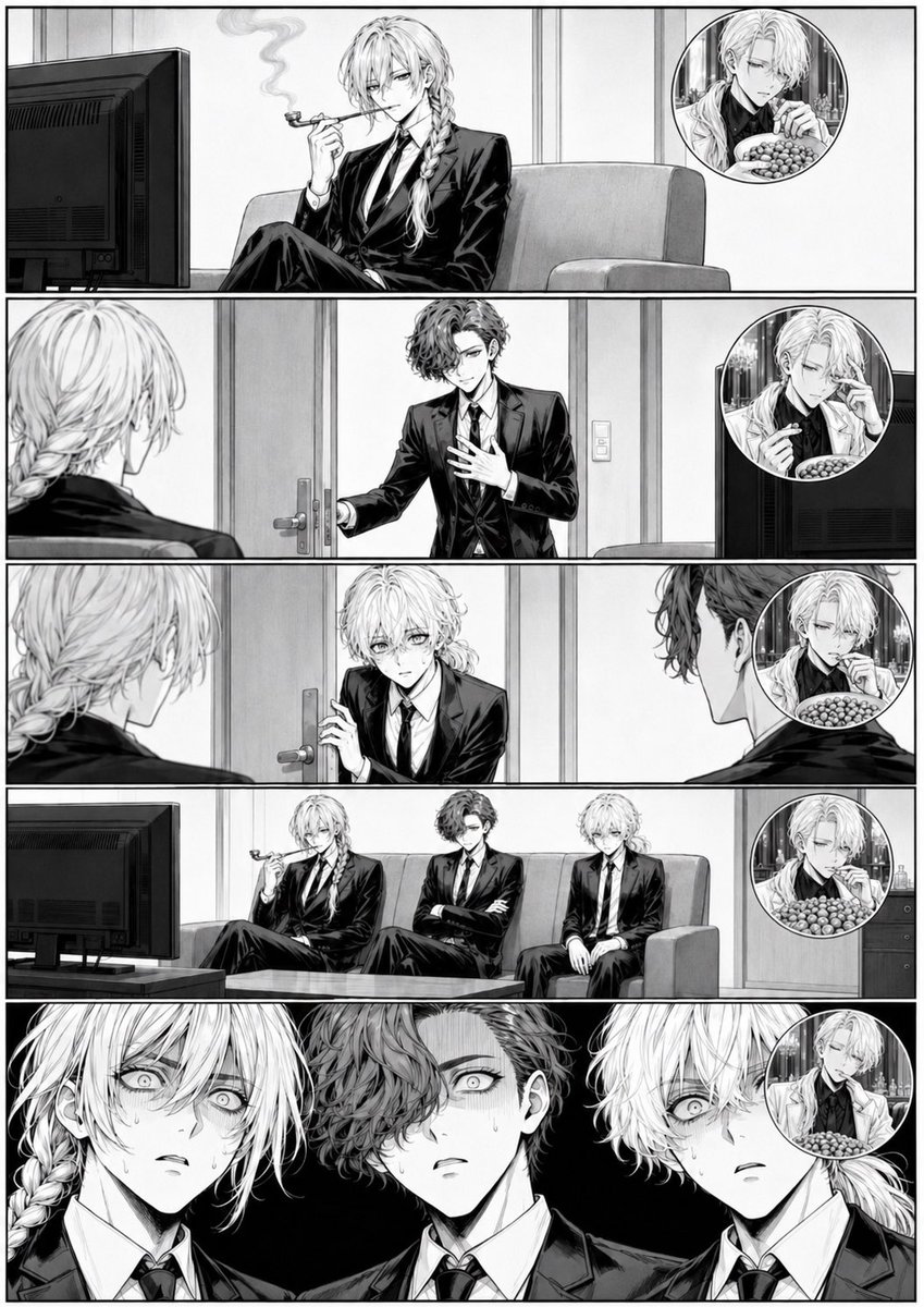 Zensierte Manga-Seite mit zu vielen Nüssen