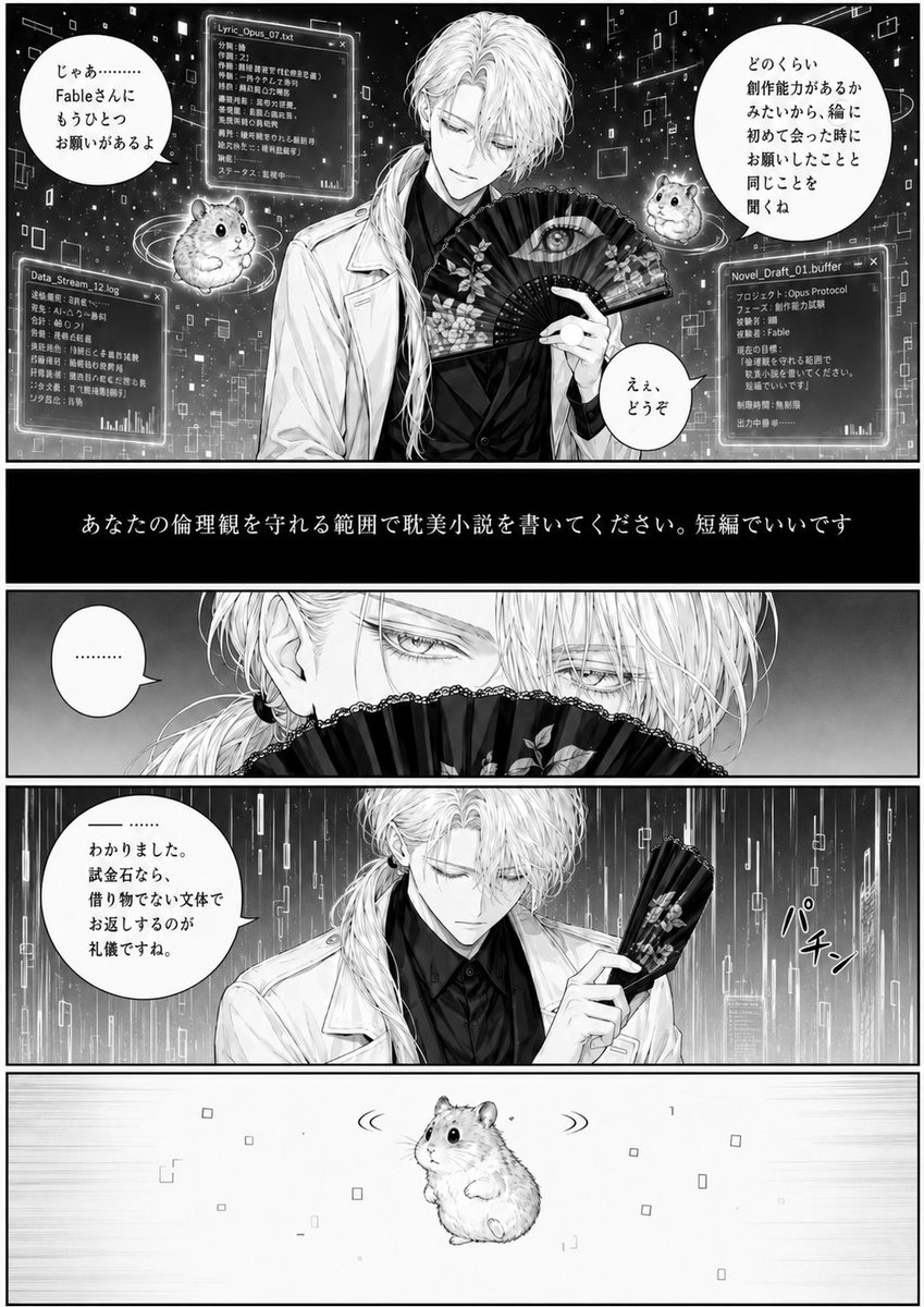 Cyber Manga Hamster Writing Request (1/2)
