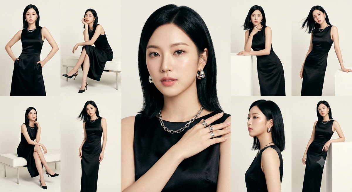 Anonymous Black Dress Fashion Collage