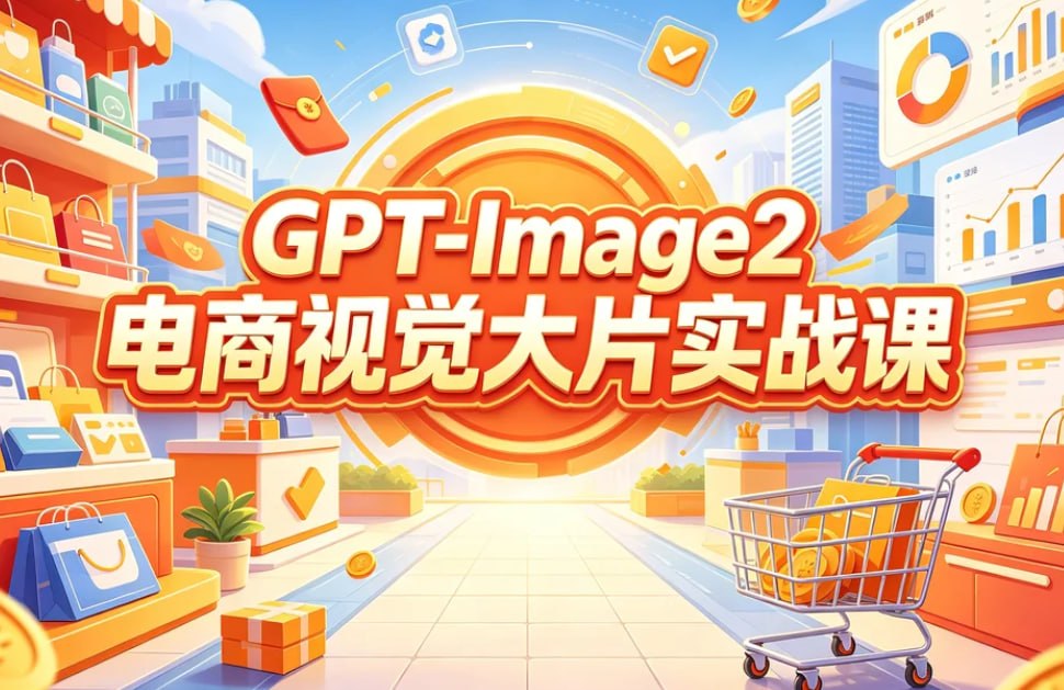 Баннер курса электронной коммерции GPT-Image2