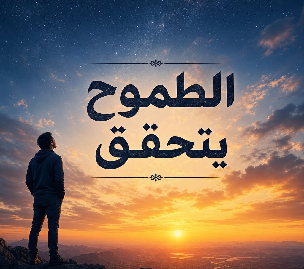 Arabic Ambition Sunset Poster