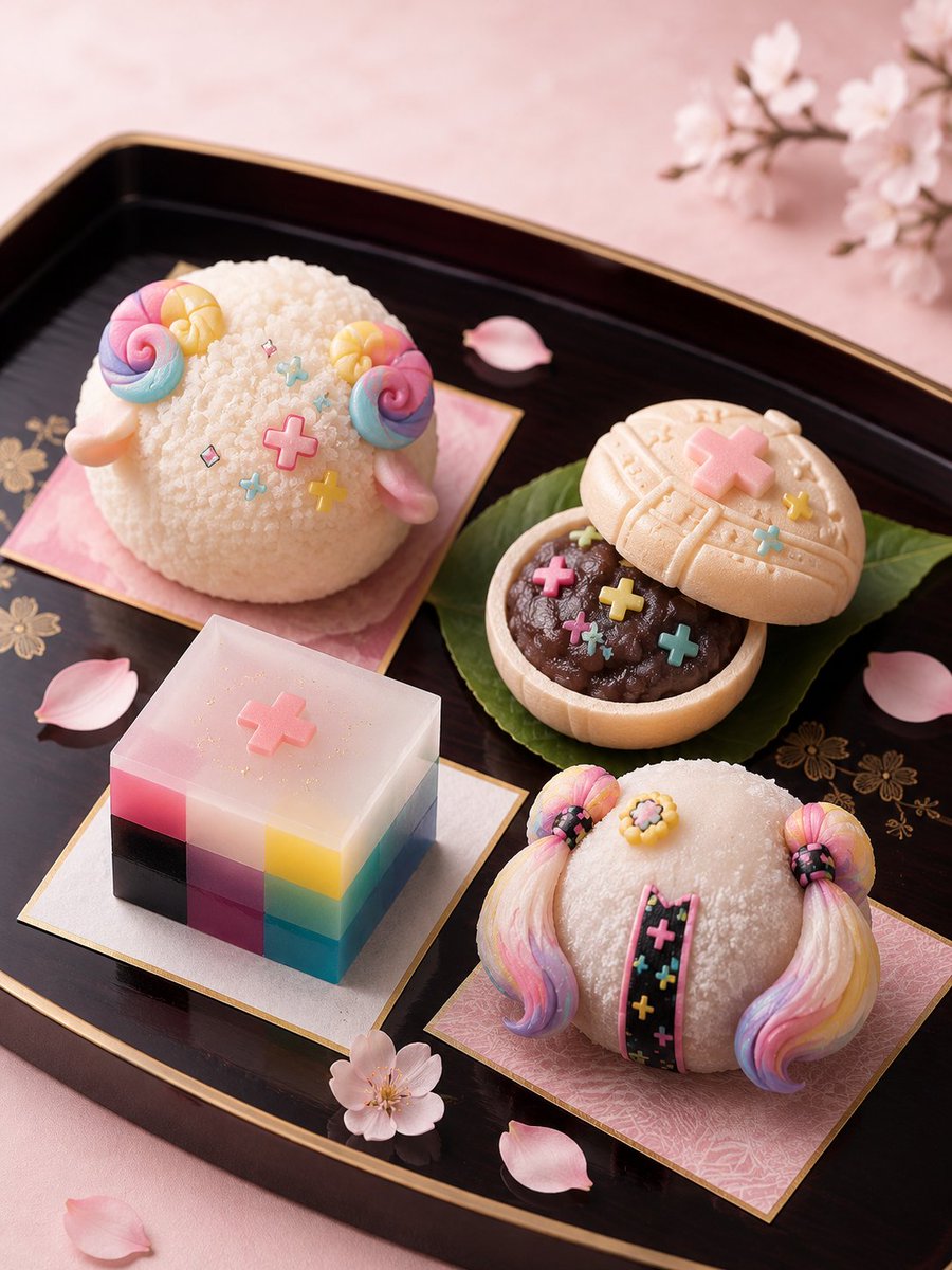 Character-Themed Wagashi Advertising Shot