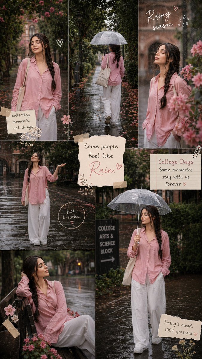 Regenzeit Pinterest Moodboard