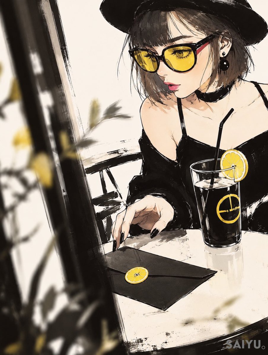 Letter Left Unsent Cafe Illustration (1/2)