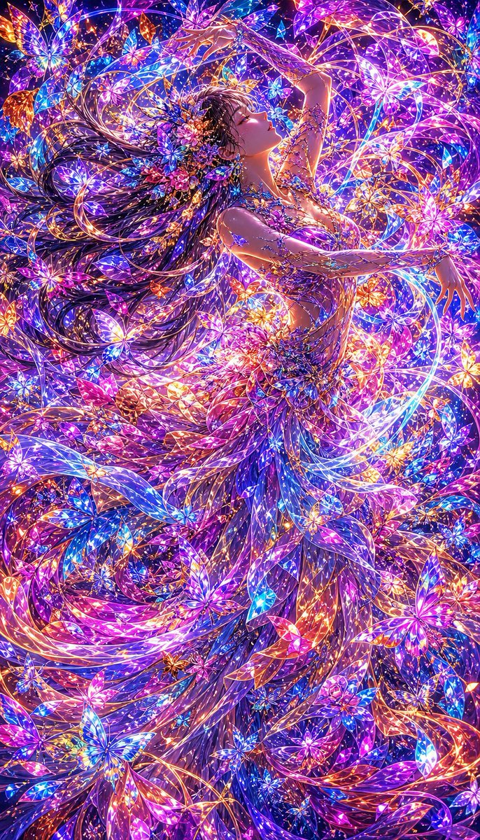 Penari Peri Kupu-kupu Neon