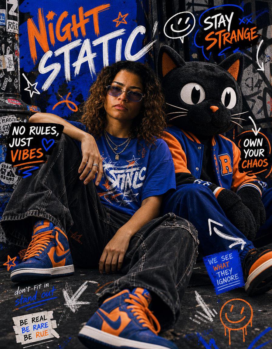 Night Static Streetwear Cover (1/2)