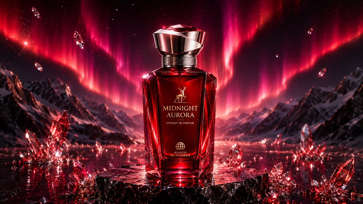 Midnight Aurora Luxury Perfume Ad