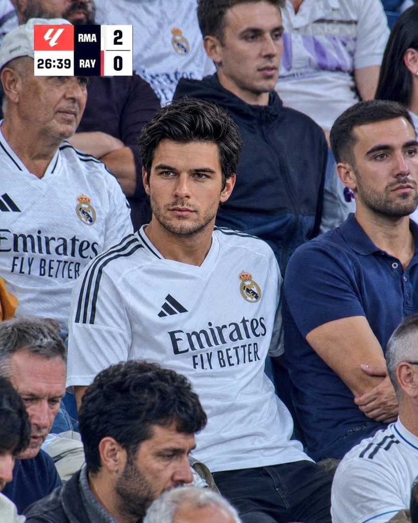 Realistic Real Madrid Football Stadium Fan Portrait