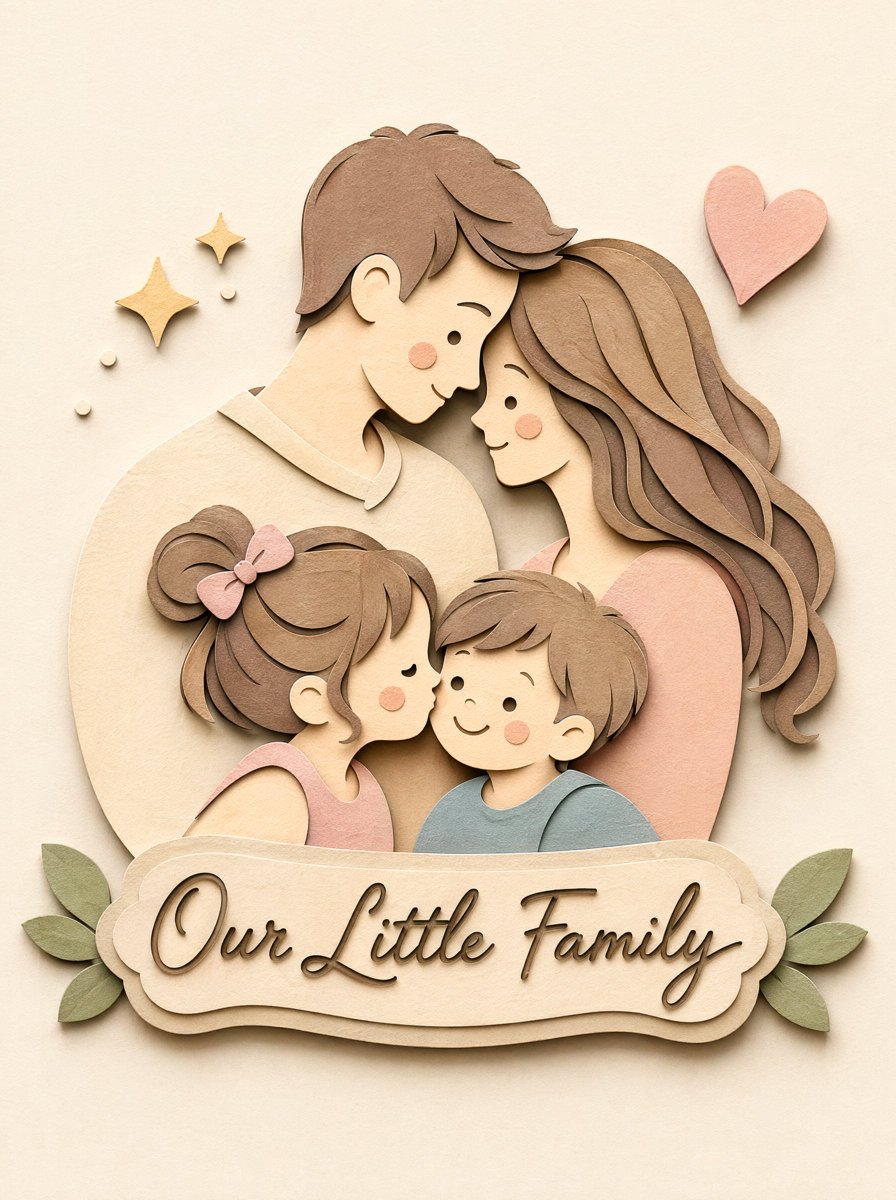 Papercraft Diorama Style Portrait