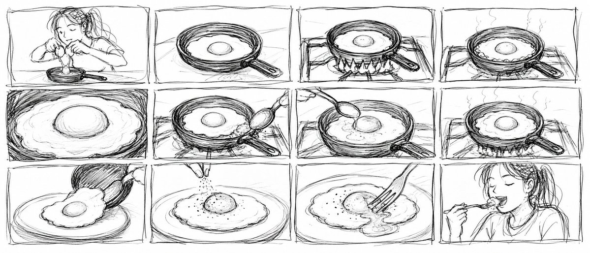Rough Pencil Storyboard Sketch