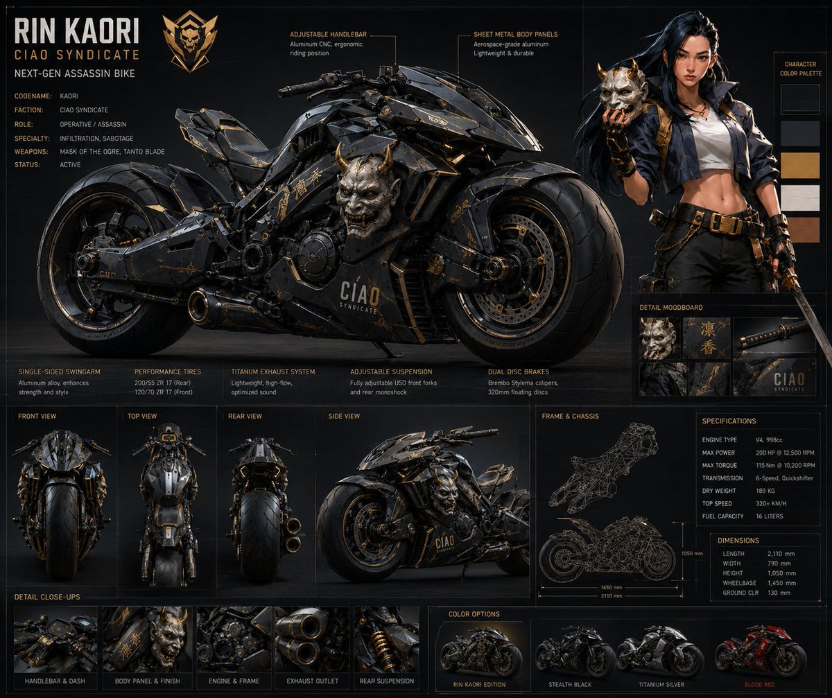 Rin Kaori Assassin Bike Identity Board (1/2)