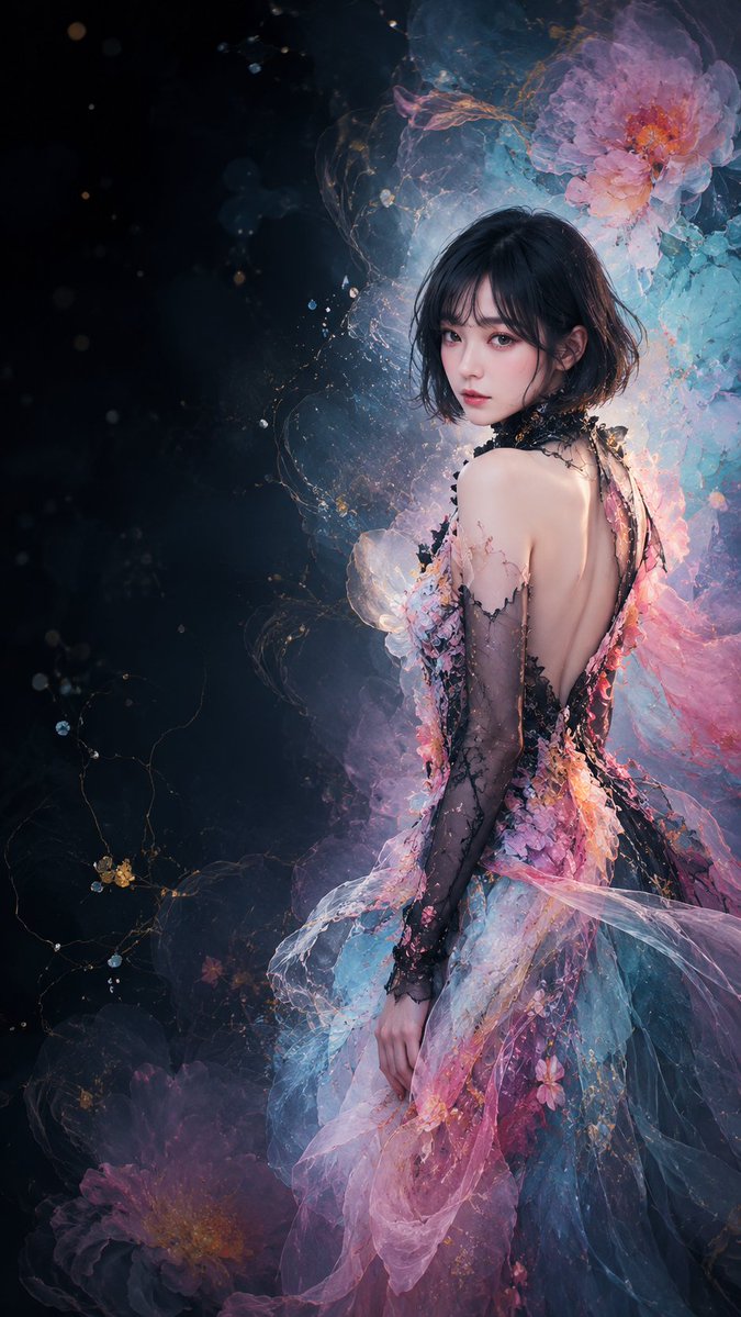 Ethereal Floral Couture Portrait (1/4)